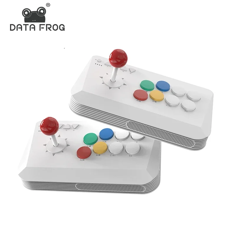 Arcade Stick Joystick - DATA FROG 2.4G คอนโทรลเลอร์ไร้สายแบบ Ergonomic Arcade
