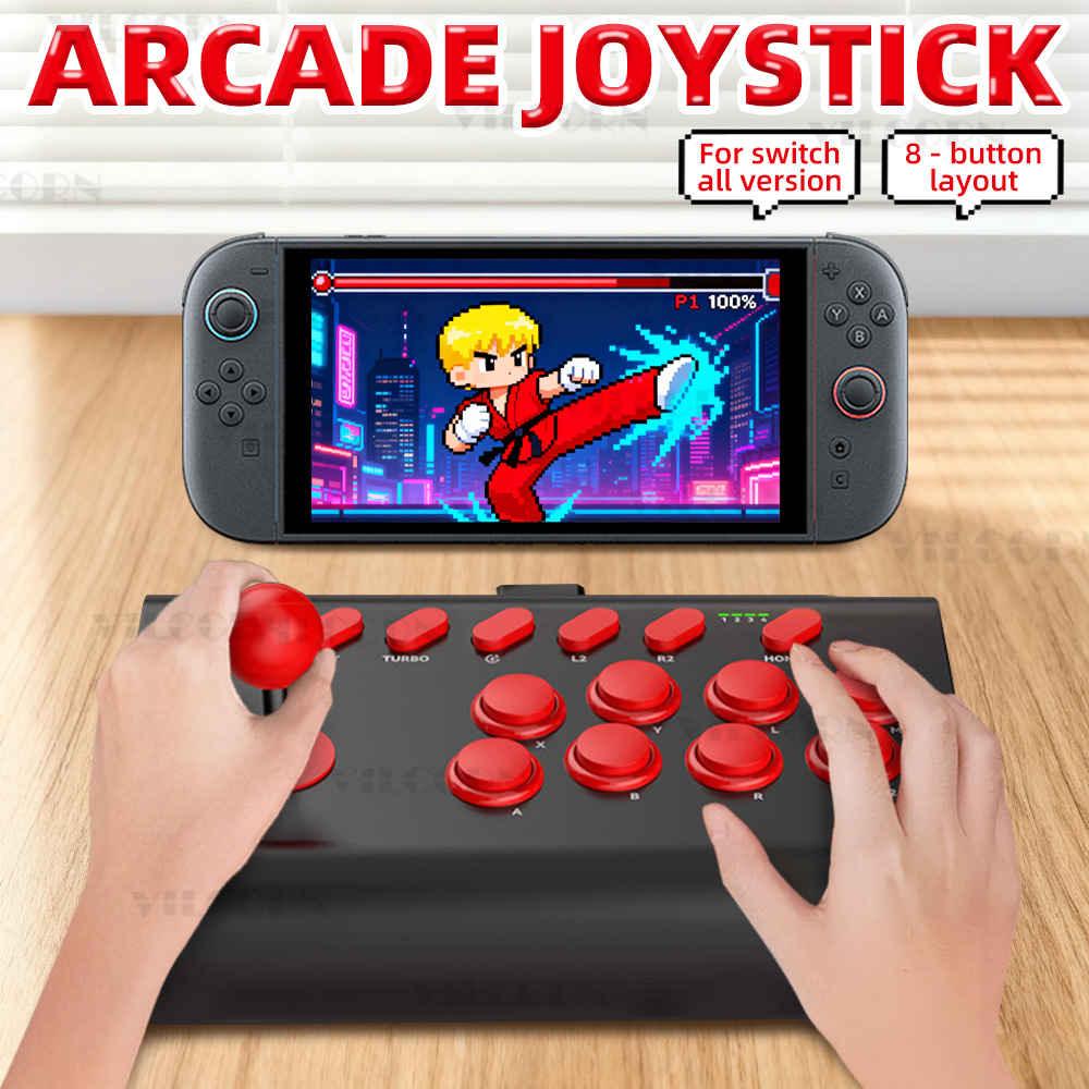 Arcade Stick Joystick - 8-Button Arcade Stick สำหรับ Nintendo Switch