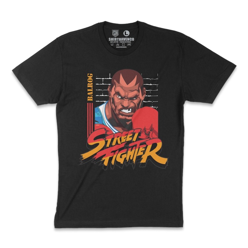 Retro Gaming T Shirt - 00012780 # A-Balrog เสื้อยืดสตรีทไฟท์เตอร์อาร์เคดเสื้อเสื้อยืดเย็นเสื้อยืดเกมต่อสู้เกมเสื้อสตรีทไฟท์เตอร์ 2 ไอเดียของขวัญ