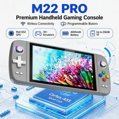 Retro Gaming Uk - เครื่องเล่นเกมพกพา M22 Retro น้ำหนักเบา แบตเตอรี่ 3000mAh