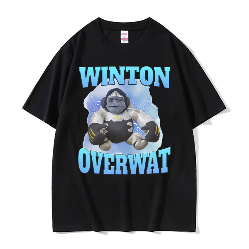 Retro Gaming Meme - วินตัน โอเวอร์วอท เมม ฟันนี่ เกมมิ่ง ทีเสื้อผู้ชายคุณภาพสูงเสื้อยืดโอเวอร์ไซส์ลำลองสำหรับทุกเพศเรโทรการ์ตูนเสื้อยืดผ้าฝ้ายแท้เสื้อ