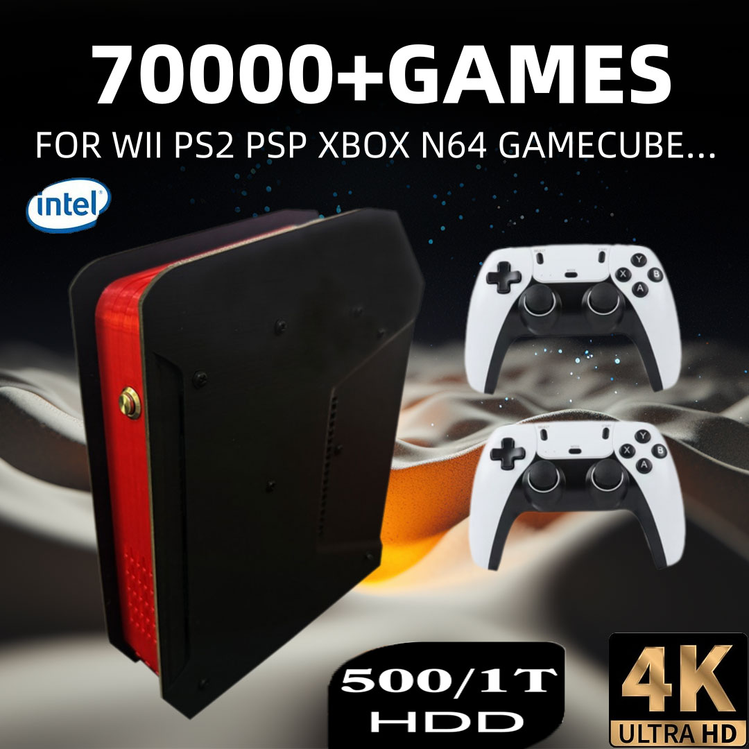 Retro Gaming System - X4 Retro คอนโซลวิดีโอเกม 1T Dual-ระบบและ I3-3110M