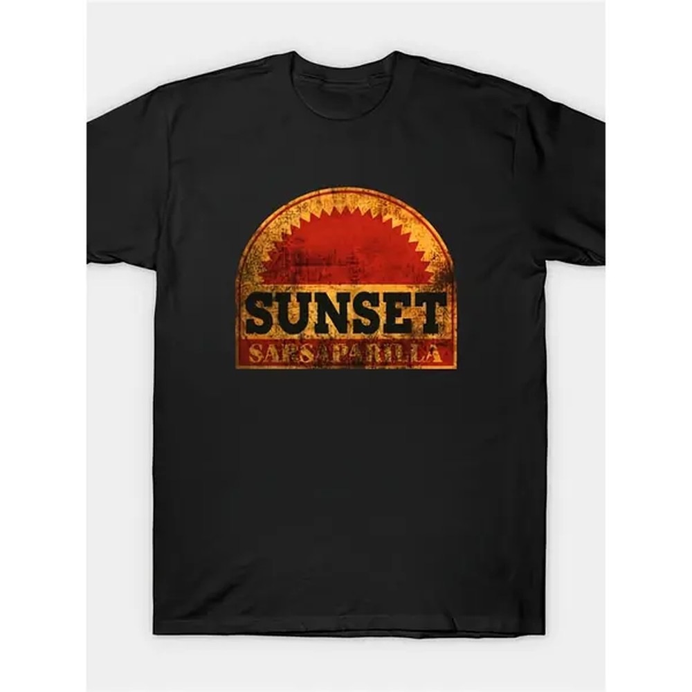 Retro Gaming Festival - [ผ้าฝ้าย 100%] เสื้อยืดวินเทจลาย Fallout Sunset Sarsaparilla
