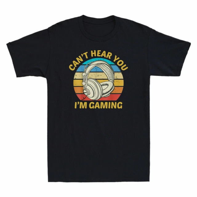 Retro Gaming T Shirt - เสื้อยืด I'm Gaming Cotton Funny Retro