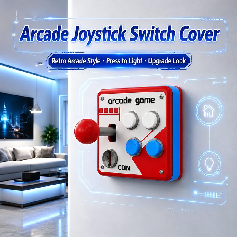 Arcade Stick Joystick - แผงควบคุมซ็อกเก็ตสำหรับเครื่องพิมพ์ 3D ของตกแต่ง ของขวัญ ของเล่น จอยสติ๊กเครื่องเล่นเกมย้อนยุค