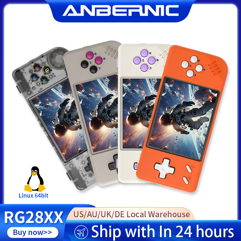 Retro Gaming Theme - ANBERNIC RG28XX เครื่องเล่นเกมพกพาแบบเรโทร ระบบปฏิบัติการลินุกซ์ 64 บิต