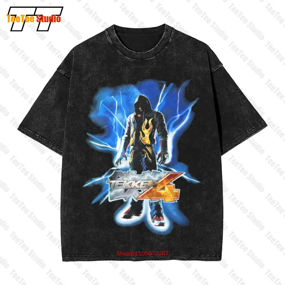 Retro Gaming T Shirt - เสื้อยืดวินเทจ Tekken 4 Namco Promo Arcade