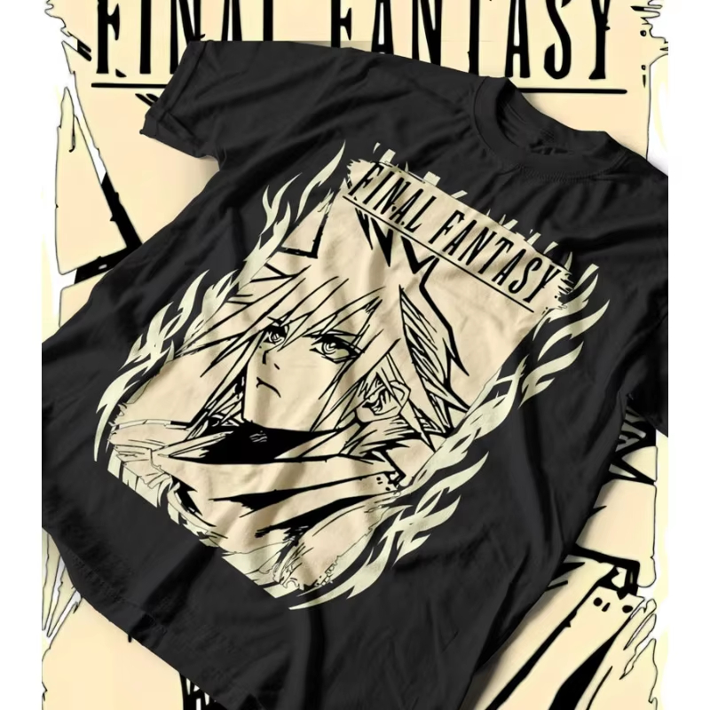 Retro Gaming T Shirt - เสื้อยืด Final Fantasy VII Rebirth FF7