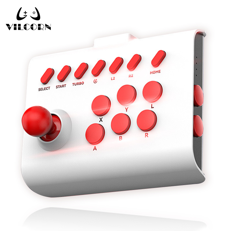 Arcade Stick Joystick - BSP-ตัวควบคุมเกมไร้สาย Joystick Arcade Y01สำหรับ PC/Android/iOS/SWITCH/PS3/PS4 Fighting
