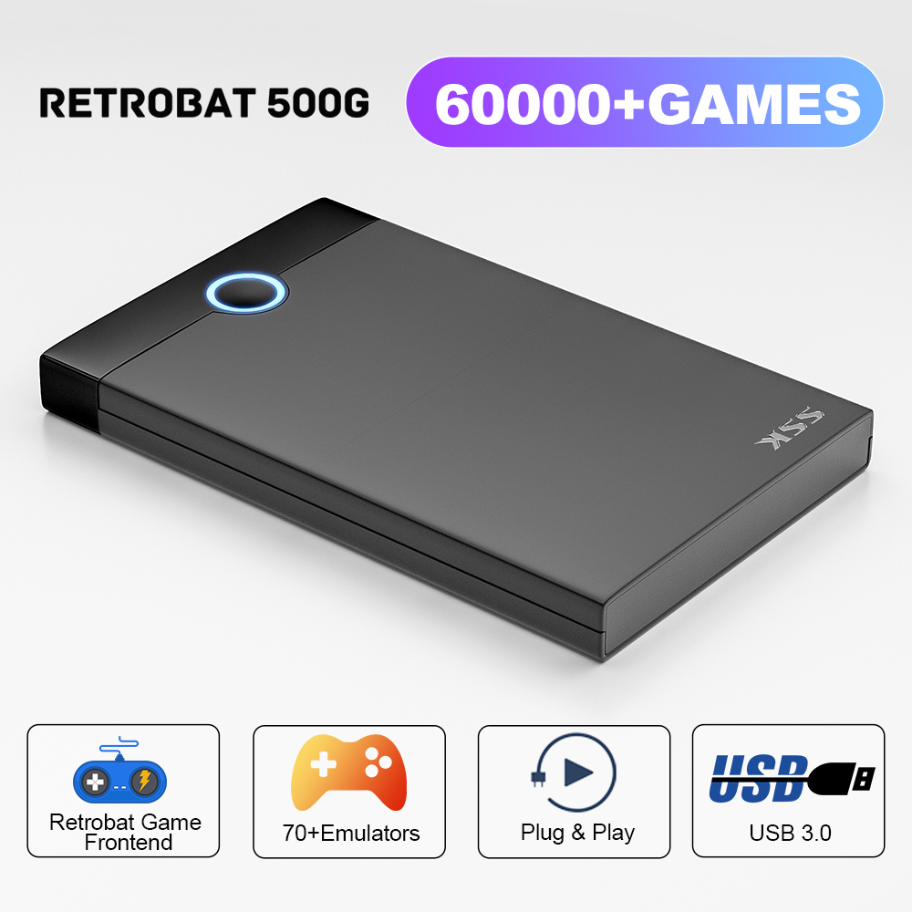 Retro Gaming System - KINHANK Super Console X Retrobat เกมฮาร์ดดิสก์