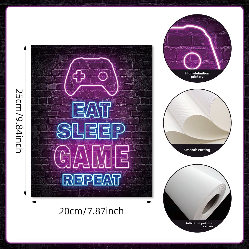   สติ๊กเกอร์ติดผนังลายตัวอักษร - Background Retro Gaming บทวิจารณ์และราคา