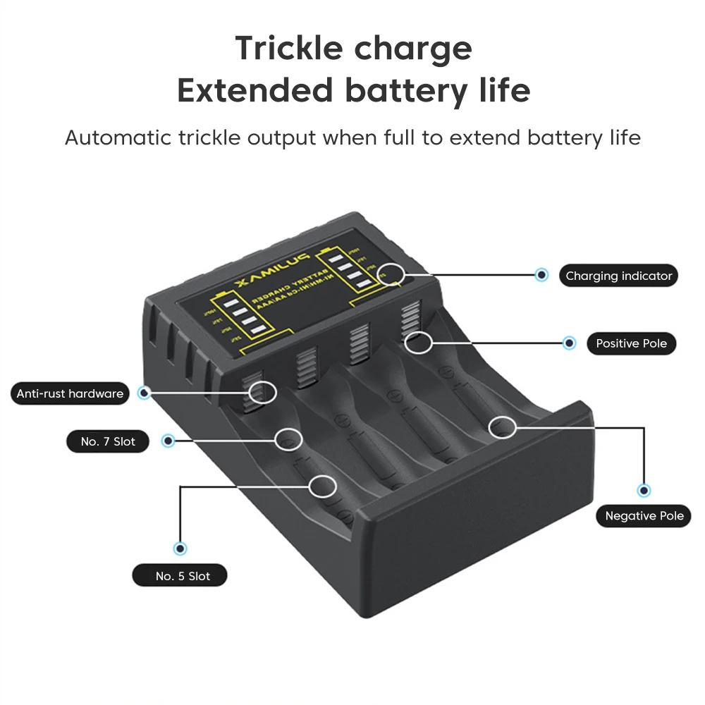 AA/AAA แบตเตอรี่เครื่องชาร์จ 4 - Rechargeable Battery Aa บทวิจารณ์และราคา