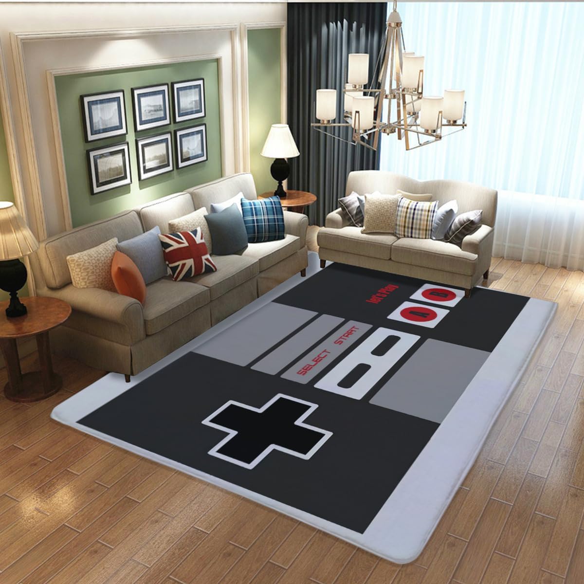 พรมลายคอนโทรลเลอร์ NES สไตล์วิ - Retro Gaming Theme บทวิจารณ์และราคา