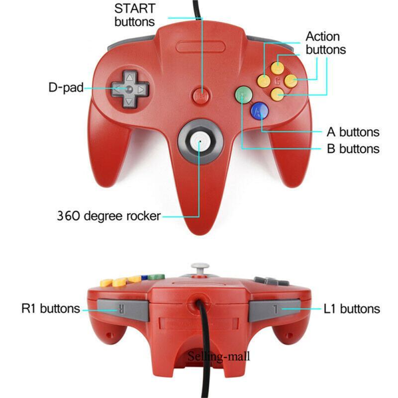 N64 Controller คลาสสิก USB แบบ - Retro Gaming Theme บทวิจารณ์และราคา