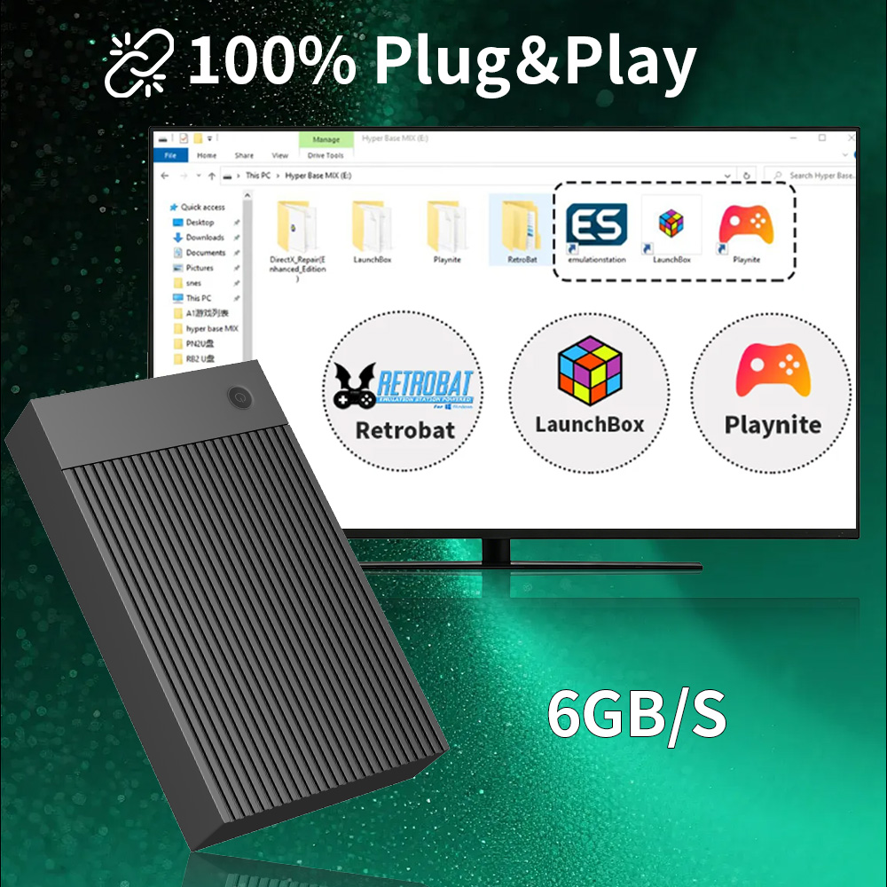 ไฮเปอร์เบส มิกซ์ 4T เรโทร HDD  - Retro Gaming Theme บทวิจารณ์และราคา
