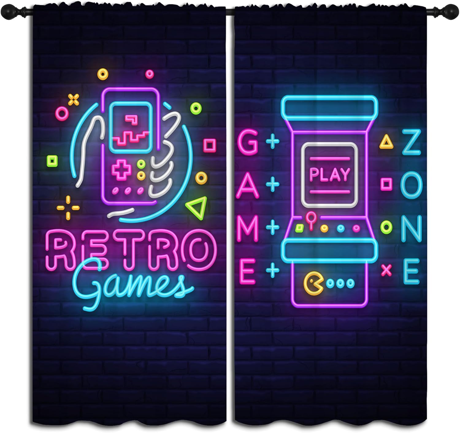 ผ้าม่านกันแสงลายเกมอาร์ตเรโทรแ - Background Retro Gaming บทวิจารณ์และราคา