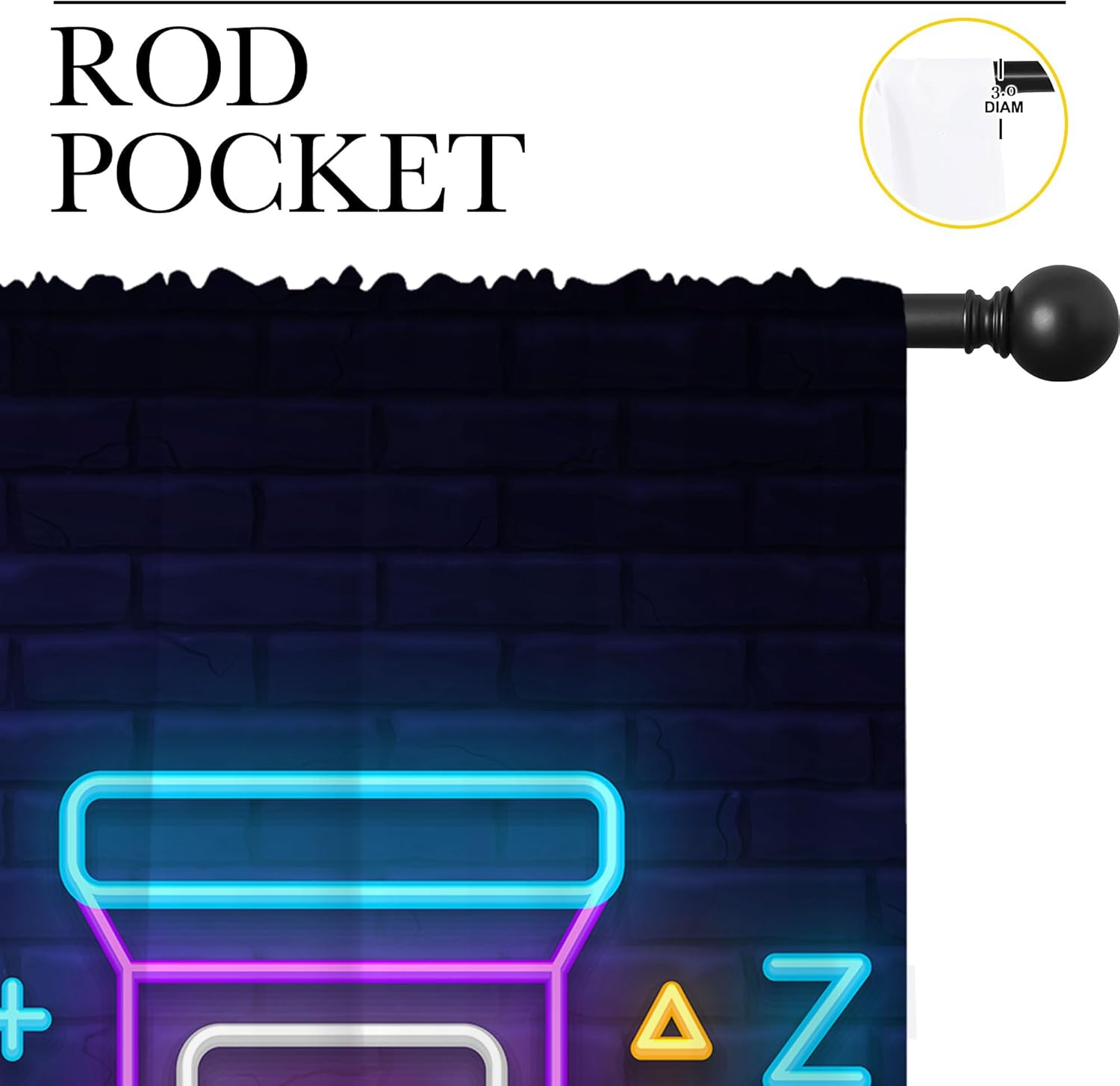 ผ้าม่านกันแสงลายเกมอาร์ตเรโทรแ - Background Retro Gaming บทวิจารณ์และราคา