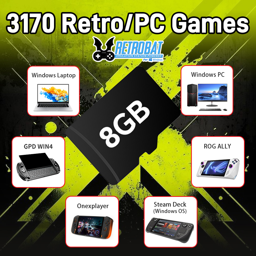 8GB เกม TF Card 3170 Retro/เกม - Retro Gaming Theme บทวิจารณ์และราคา