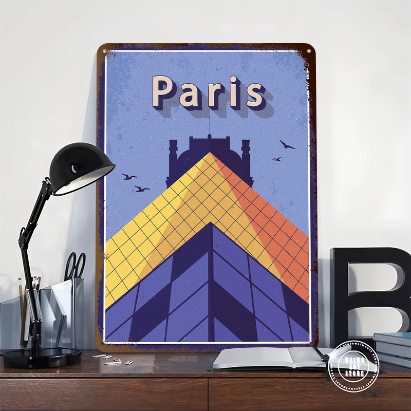 โปสเตอร์โลหะลายการเดินทางไปปาร - Retro Gaming Paris บทวิจารณ์และราคา