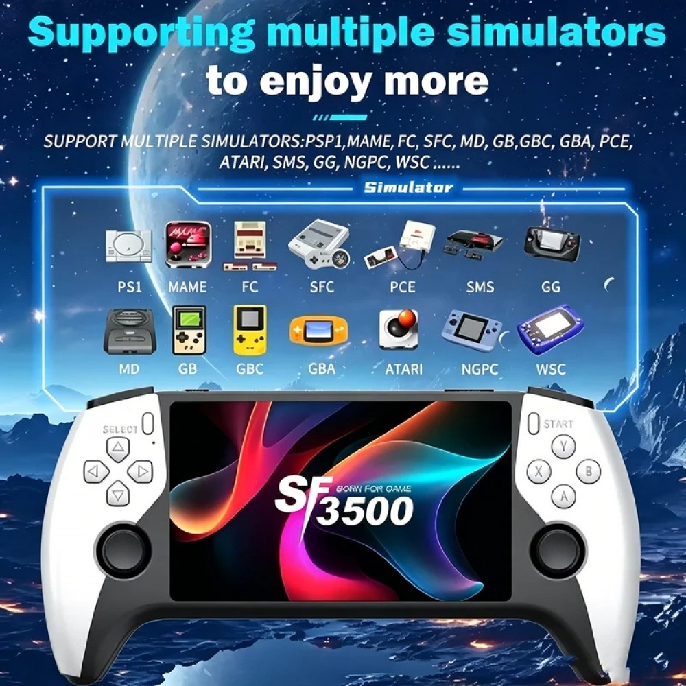 SF3500 เครื่องเล่นเกมพกพาขนาด  - Retro Gaming System บทวิจารณ์และราคา