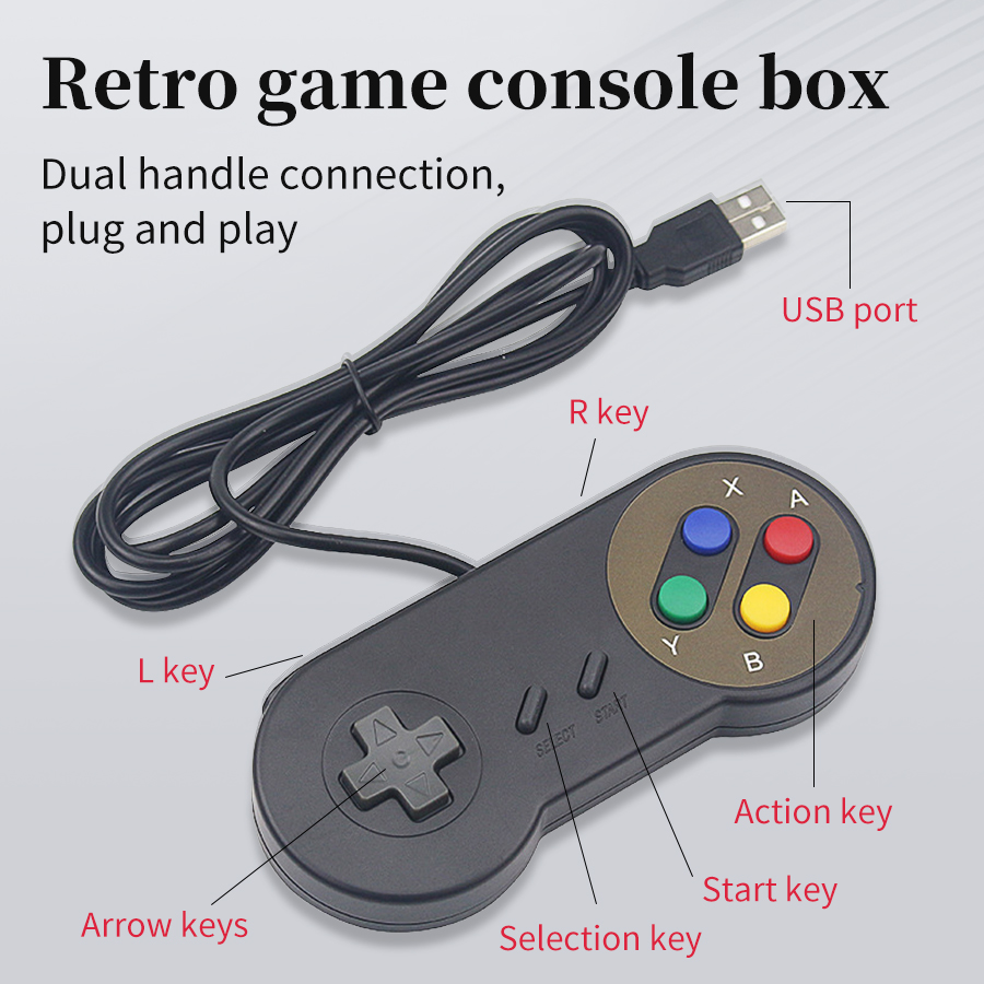 ปลั๊กแอนด์เพลย์ ยูเอสบี เกมแพด - Retro Gaming Raspberry Pi 5 บทวิจารณ์และราคา